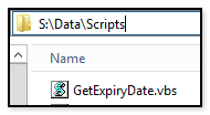 Script file path